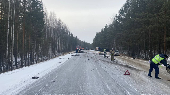 В Красноярском крае легковая машина столкнулась с грузовиком – трое погибших