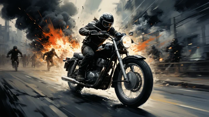 Отчаянная попытка ворваться в ЕС: Украинец протаранил пограничника на мотоцикле. Видео