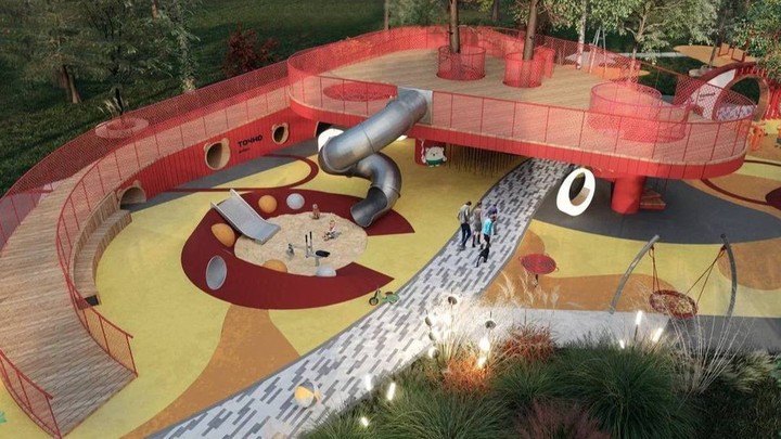 В Краснодаре строят инклюзивную игровую площадку