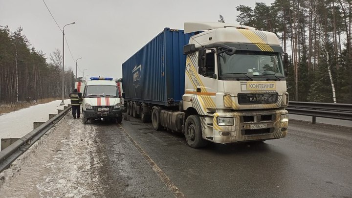 На трассе под Орехово-Зуево столкнулись автобус и грузовик
