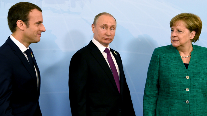 Для чего Макрону и Меркель нужна Россия Путина
