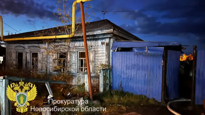 Двое детей погибли в пожаре в городе Татарске Новосибирской области