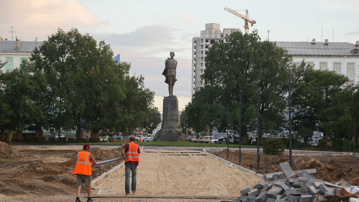 Сдача сквера на площади Горького вновь переносится в Нижнем Новгороде