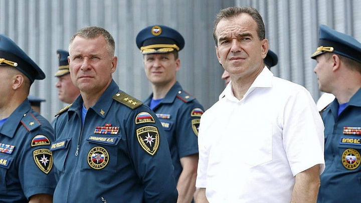 Губернатор Кубани выразил соболезнования в связи с гибелью главы МЧС Евгения Зиничева