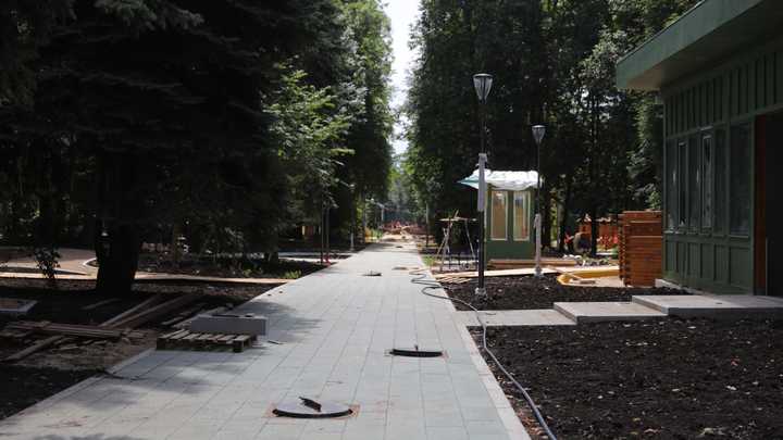 Темпы реконструкции нижегородского парка «Швейцария» опережают установленный график