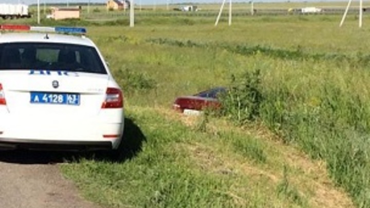 В Самарской области перевернулась Лада Веста. Водитель отказался пройти тест на алкоголь