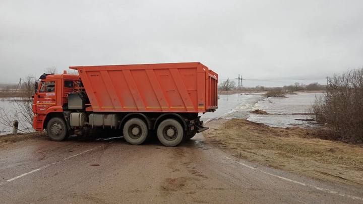 Дорогу перекрыли в Сергиево-Посадском округе из-за подтопления