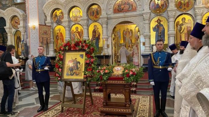 Глава Екатеринбургской епархии назвал мощи Георгия Победоносца антидотом и обратился к верующим