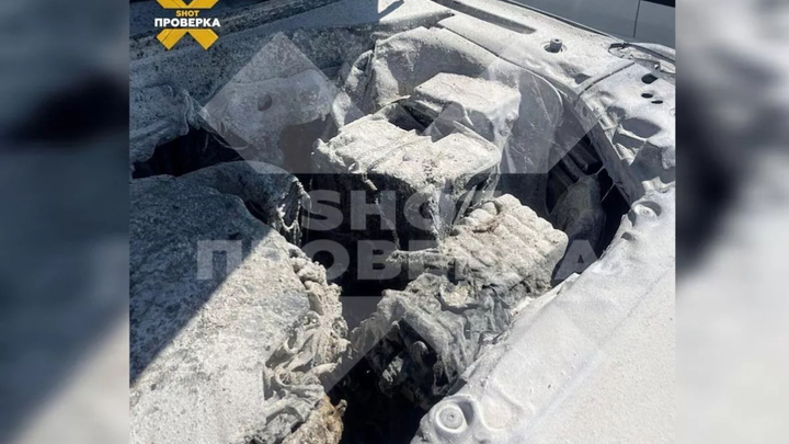 Под Краснодаром на полном ходу загорелся китайский внедорожник