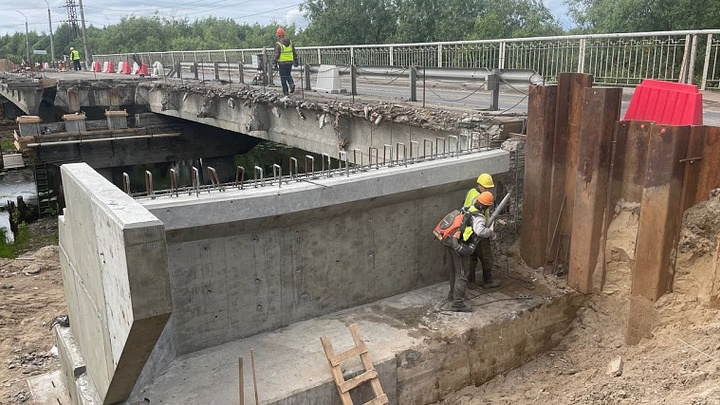 В Архангельске продолжается капитальный ремонт мостов
