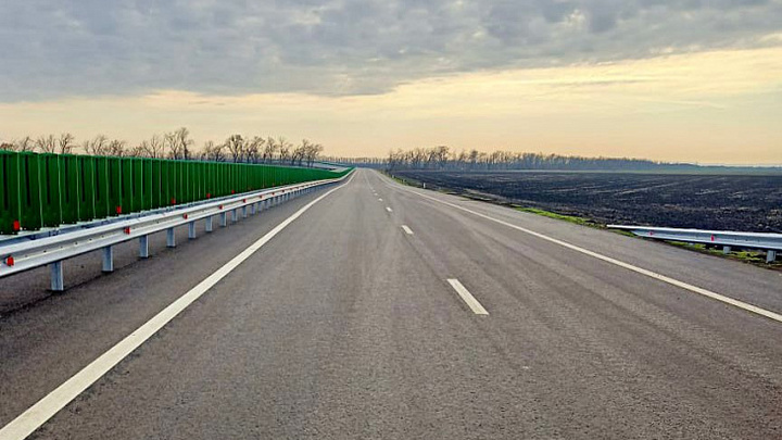В станице Ленинградской ввели в эксплуатацию 7-километровый участок трассы
