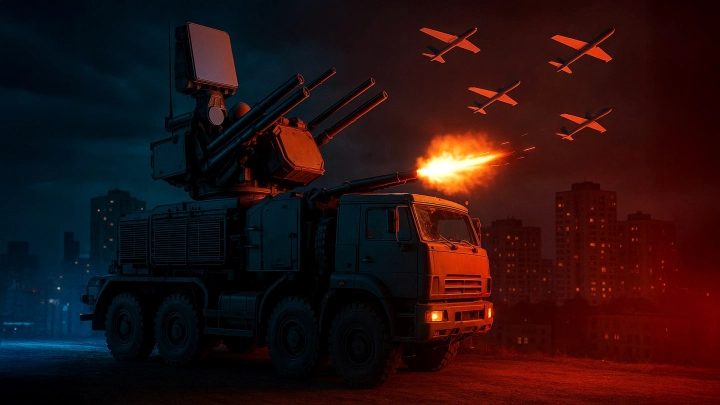 Уничтожение Фламинго над Москвой. Минобороны показало кадры боя