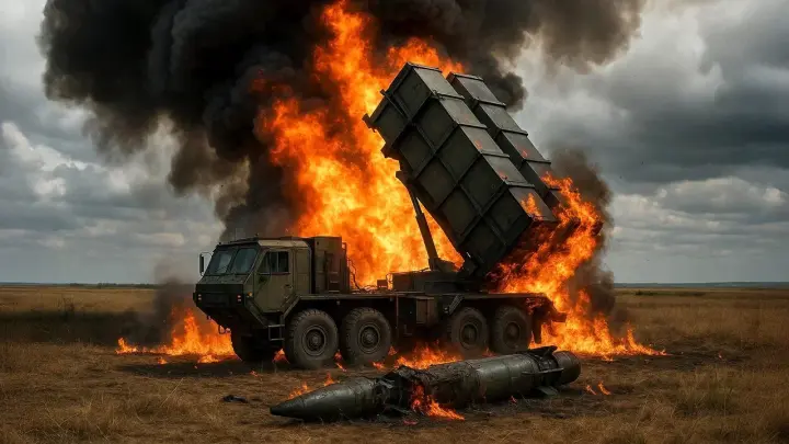 Опубликованы кадры удара «Искандера» по HIMARS, обстреливавшей Белгород