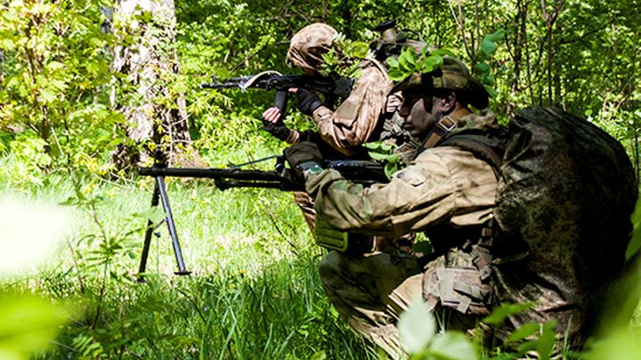Пограничники ФСБ выдавили огнём группу диверсантов из Брянской области