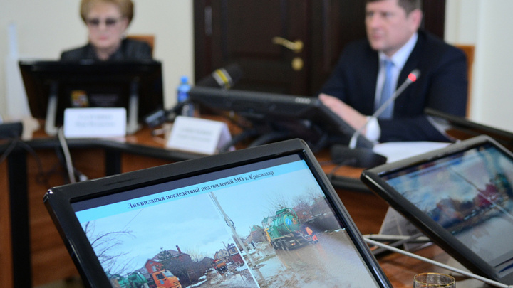 В Краснодаре привлекут дополнительную технику для откачки воды с дорог