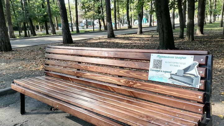 В Центральном парке Владимира появились музыкальные скамейки