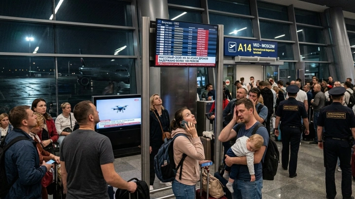 Небо на замке: из-за атаки беспилотников в Москве задержали более 100 рейсов