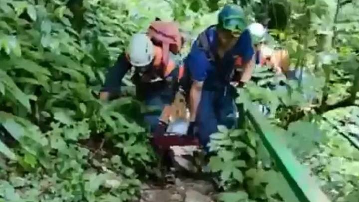 В Сочи спасатели пришли на помощь пенсионерке из Беларуси, которая получила травму в горах