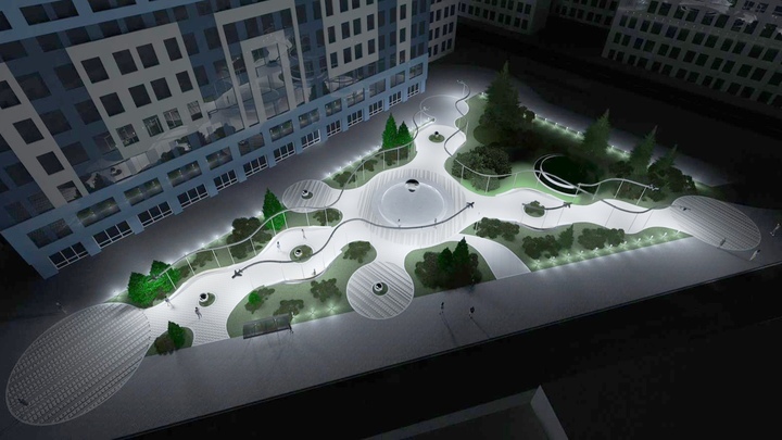 В Новосибирске завершилась реконструкция сквера S7 Крылья Сибири