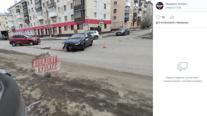 В Кемерове на улице Базовая в результате ДТП пострадала женщина