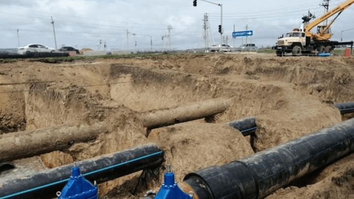 В Анапе возобновили водоснабжение, которое прервали из-за строительства дороги