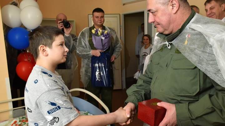 Федю из Брянской области наградили За доблесть и отвагу