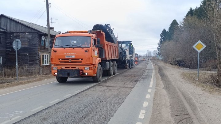 В Архангельской области проходит масштабный ремонт дорог