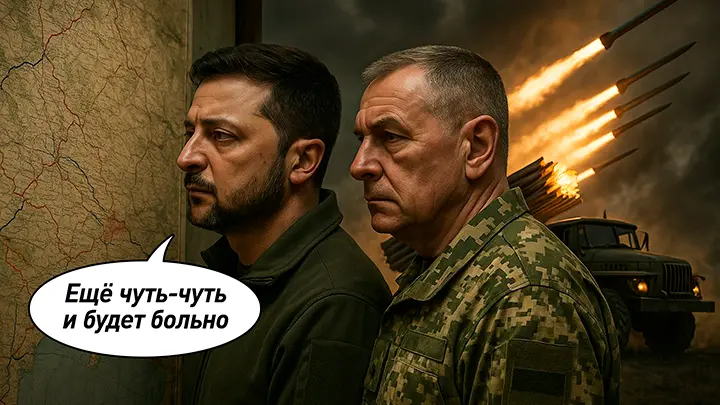 Два наряда вне очереди Зеленскому?: Дальше будет больно. До полной катастрофы остались три километра