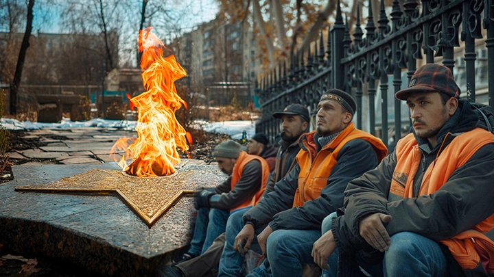 Потоптался на флаге — извинения приняты: Терпение силовиков лопнуло — мигрантам поставили условие: Никаких жён, мужей, бабушек, дедушек и детей