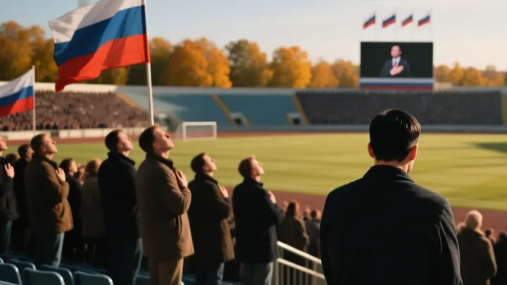 Урок патриотизма: мигранта силой заставили встать при гимне России