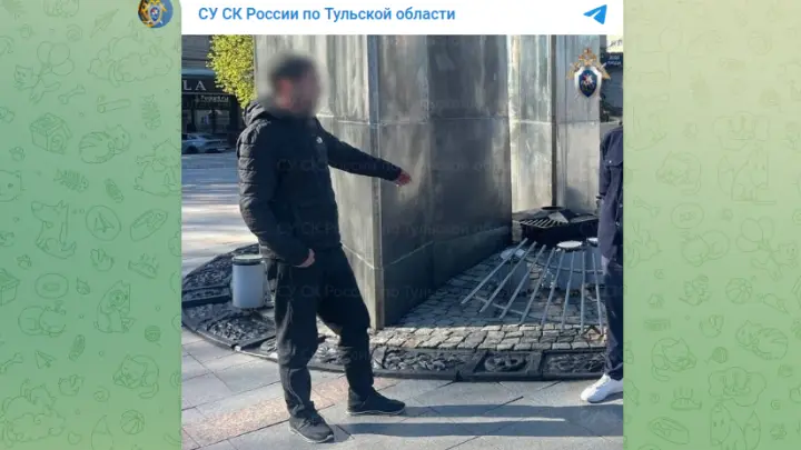 В Туле пьяный мигрант помочился на Вечный огонь и попал на видео