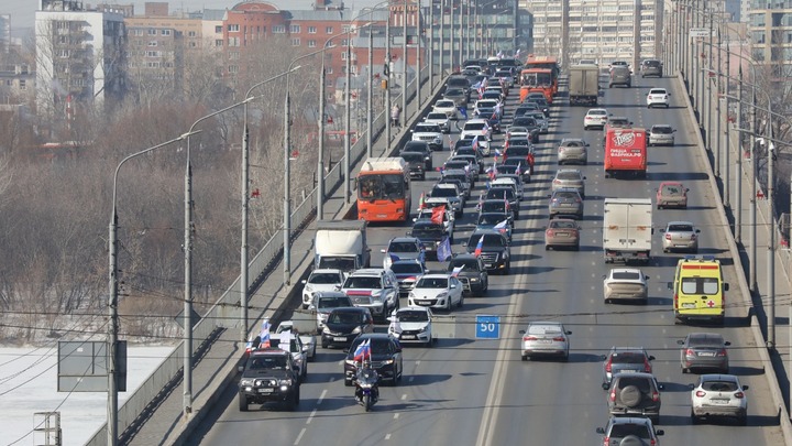 В нижегородском автопробеге в честь воссоединения Крыма с Россией поучаствовали 200 машин