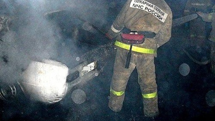 В Шуйском районе ночью опять сгорела машина
