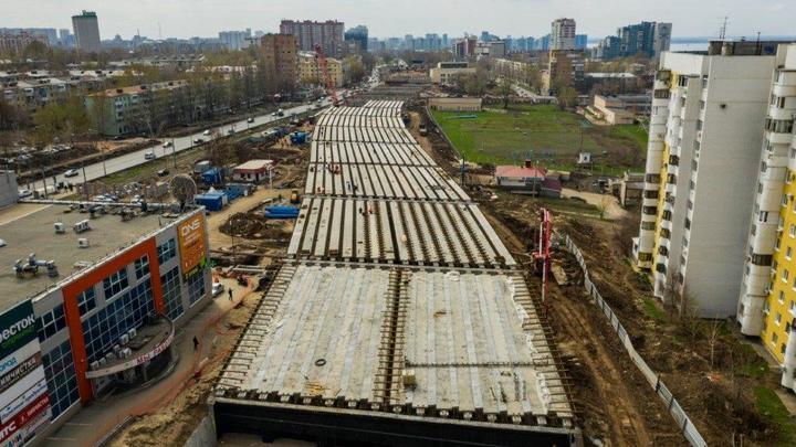 В Самаре рабочее движение на развязке по Ново-Садовой запустят до конца года