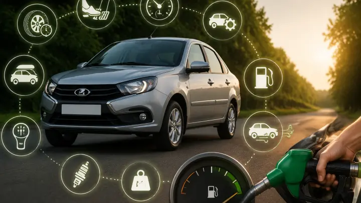 АвтоВАЗ дал 10 советов водителям Lada Granta для экономии топлива