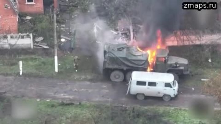 Военнослужащий армии России отогнал горящий Урал со снарядами и спас сослуживцев от гибели