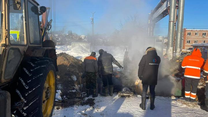 Когда дадут отопление в Кольчугино: сварка труб закончена к 18.45