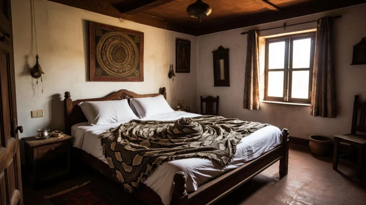 Девушка пропала из деревни в Индии: на её кровати нашли змеиную кожу