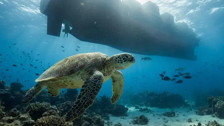 Шум кораблей угрожает выживанию редчайших морских черепах