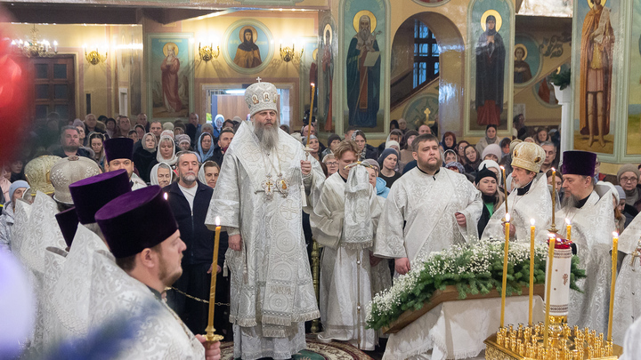 Митрополит Никодим поздравил новосибирцев с Рождеством Христовым