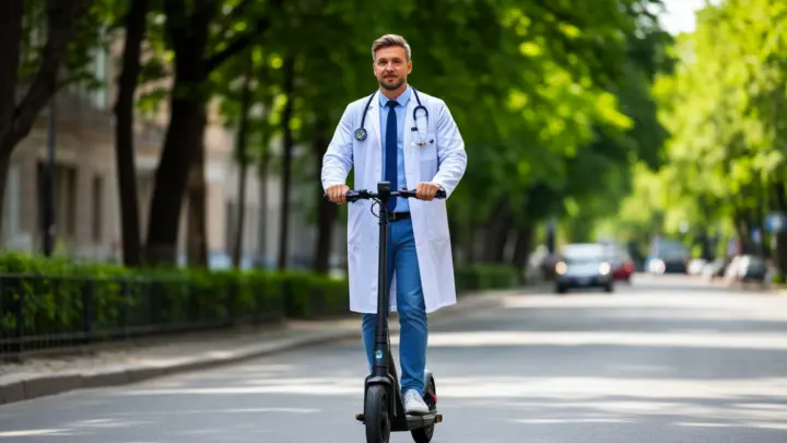 Первые в России: в Челябинске участковые врачи-педиатры сели на электросамокаты