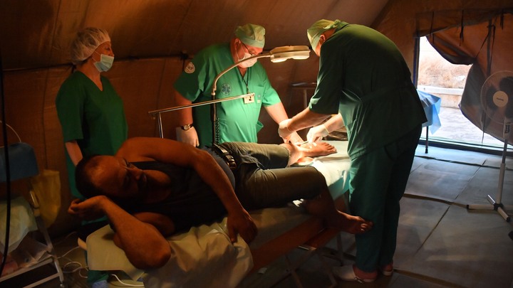 Новгородская область передала Васильевке палаточные модули