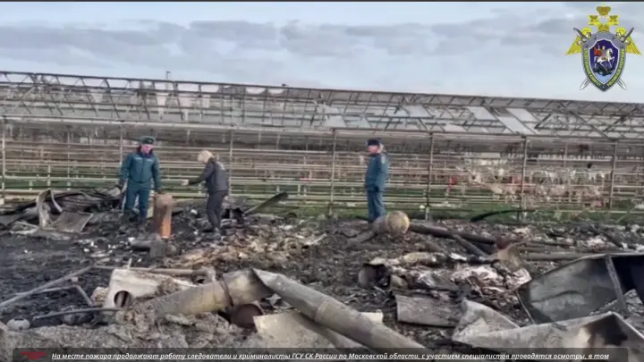 СК установил личности погибших и причину пожара в теплице в Чехове