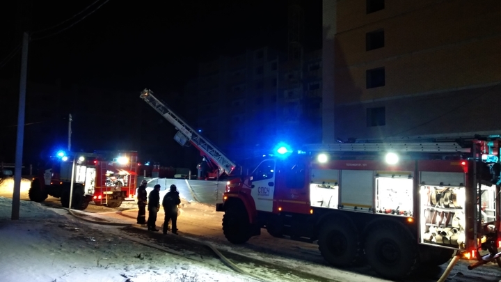 Во Владимире сгорел башенный кран