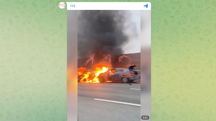 Двое тинейджеров заживо сгорели после аварии в Подмосковье