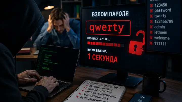 Пароль «qwerty» взломают за секунду: эксперт Дворянский раскрыл главную ошибку