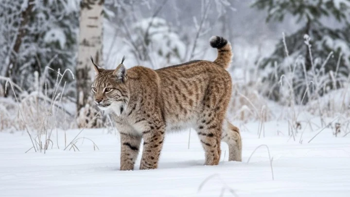 Рысь в Подмосковье: редкий хищник всё чаще появляется на камерах
