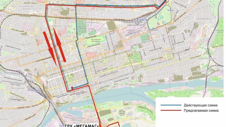 Ростовчане оценили идею Дептранса изменить маршрут автобуса №7