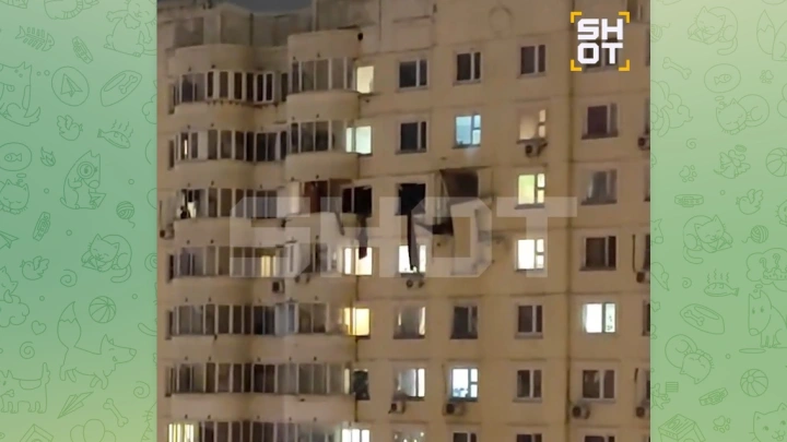Человек пострадал при взрыве на 15-м этаже многоэтажки в Южном Бутове