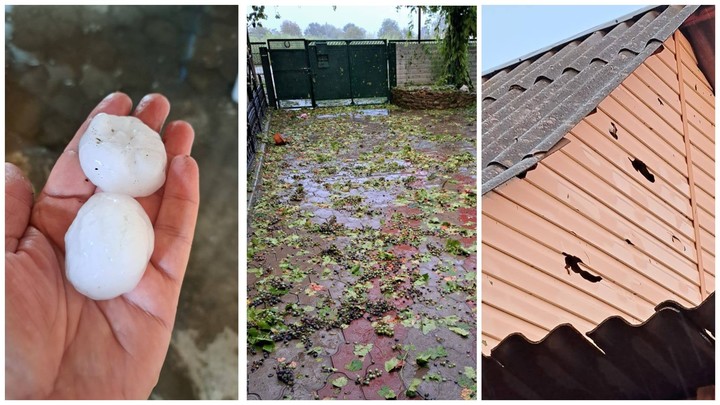 В Абинском районе град побил крыши и окна. Власти ввели режим ЧС